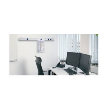 MAUL Barre murale magnétique "design" longueur: 1 m, argent