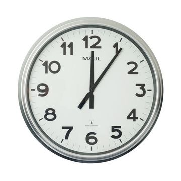 MAUL Horloge murale/radio MAULride, diamètre: 610 mm, argent
