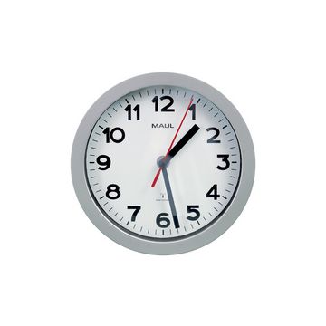 MAUL Horloge murale/radio MAULstep, diamètre: 200 mm, argent