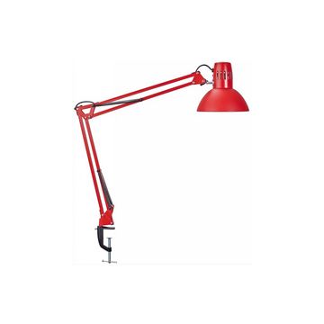 MAUL Lampe de bureau MAULstudy, avec pince, rouge