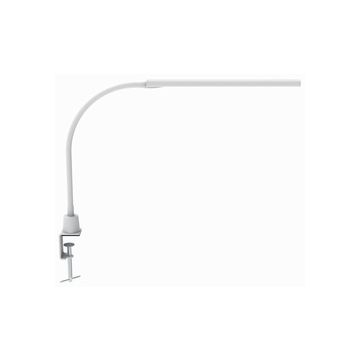 MAUL Lampe de bureau à LED MAULpirro, avec pince, blanc