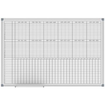 MAUL Tableau de planing mensuel/annuel,(L)900x(P)600mm