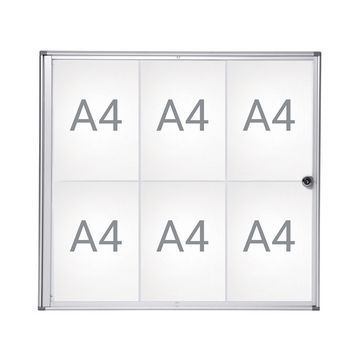 MAUL Vitrine d'affichage MAULextraslim, 1 x A4, aluminium