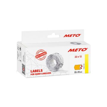 METO Étiquette pour étiqueteuse de prix, 26 x 16 mm, orange