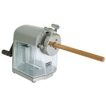 M+R Taille-crayon à manivelle, moulé sous pression, argent