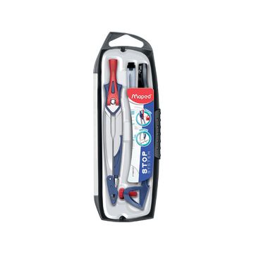 Maped Coffret compas Stop System, set de 5 pièces, gris