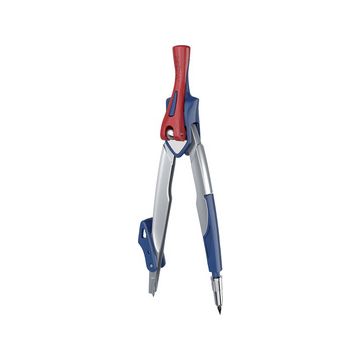 Maped Compas Stop System, en blister, bleu/rouge