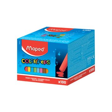 Maped Craie pour tableau COLOR'PEPS, rond, assorti Maped Craie pour tableau COLOR'PEPS, rond, assorti