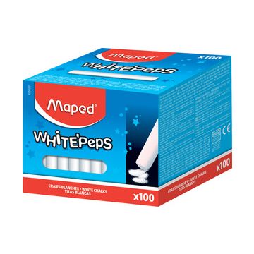Maped Craie pour tableau WHITE'PEPS, rond, blanc Maped Craie pour tableau WHITE'PEPS, rond, blanc