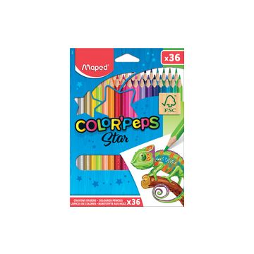 Maped Crayon de couleur COLOR'PEPS Star, étui carton de 36 Maped Crayon de couleur COLOR'PEPS Star, étui carton de 36