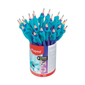 Maped Crayon de papier avec guide-doigt, pot de 22