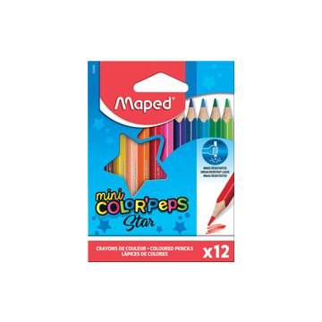 Maped Crayons de couleur COLOR'PEPS Mini, étui carton de 12 Maped Crayons de couleur COLOR'PEPS Mini, étui carton de 12