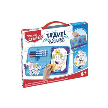 Maped Creativ Kit de dessin voyage TRAVEL BOARD, 21 pièces