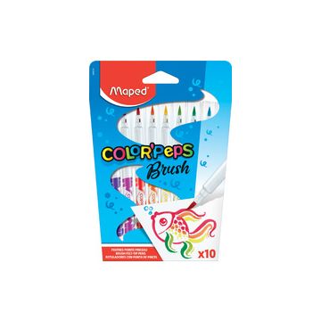 Maped Feutre COLOR'PEPS Brush, étui en carton de 10