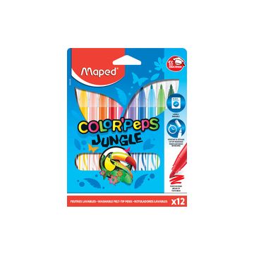 Maped Feutre COLOR'PEPS Jungle, étui en carton de 12