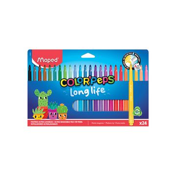 Maped Feutre COLOR'PEPS Long Life 02, étui carton de 24