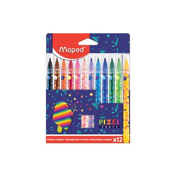 Maped Feutre PIXEL PARTY, étui en carton de 12
