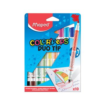Maped Feutre double pointe COLOR'PEPS DUOtip, étui carton 10