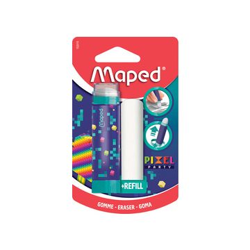 Maped Gomme PIXEL PARTY + gomme de rechange, blister