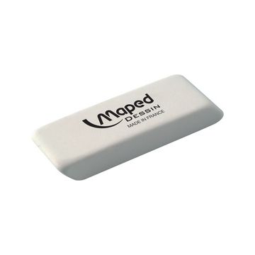 Maped Gomme en caoutchouc Dessin, moyen, blanc Maped Gomme en caoutchouc Dessin, moyen, blanc