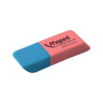 Maped Gomme en caoutchouc Duo-Gom, medium, bleu/rouge