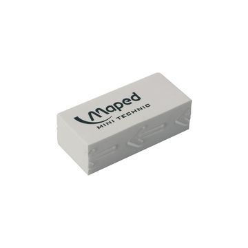 Maped Gomme en plastique Mini Technic 300, blanc