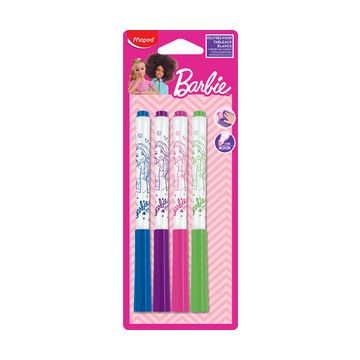Maped Marqueur pour ardoise Barbie, blister de 4