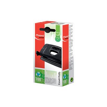 Maped Perforateur Essentials Green 10/12, noir