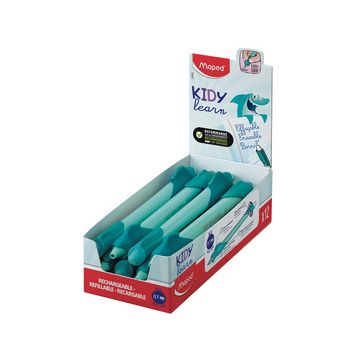 Maped Stylo roller KIDY learn Requin, présentoir de 12 x12