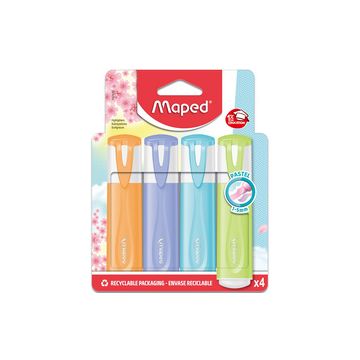 Maped Surligneur FLUO'PEPS PASTEL, blister de 4 Maped Surligneur FLUO'PEPS PASTEL, blister de 4