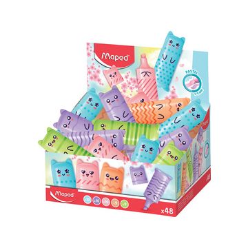 Maped Surligneur Mini PASTEL, présentoir de 48 x48 Maped Surligneur Mini PASTEL, présentoir de 48 x48