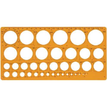 Maped Trace-cercles pairs et impairs de 1 à 35 mm,39 cercles Maped Trace-cercles pairs et impairs de 1 à 35 mm,39 cercles