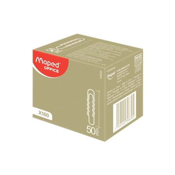 Maped Trombone, en acier nickelé, 50 mm, ondulé