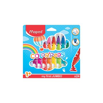Maped my first Feutre COLOR'PEPS JUMBO, étui en carton de 24