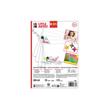 Marabu KiDS Papier pour peinture et loisirs créatifs, A4