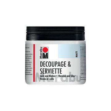 Marabu Vernis & colle pour serviettes, mat, 500 ml, en pot