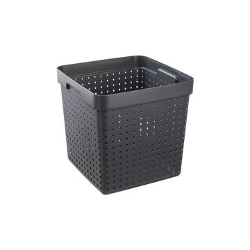 NHG Bac de rangement SEOUL BASKET XL, PP, noir