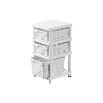 NHG Étagère SEOUL 3 niveaux, incl. bacs de rangement NHG Étagère SEOUL 3 niveaux, incl. bacs de rangement