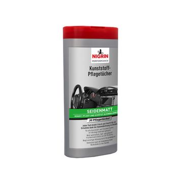 NIGRIN Kunststoff-Pflegetücher seidenmatt, Spenderbox
