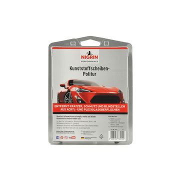NIGRIN Kunststoffscheiben-Politur Set, 3-teilig