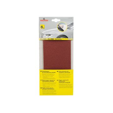 NIGRIN Papier émeri, ponçage intermédiaire, grain P100/150