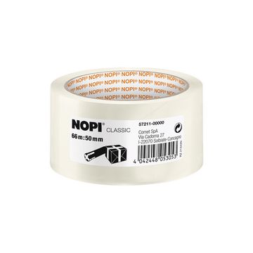 NOPI Ruban adhésif d'emballage en PP, 50 mm x 66 m x6