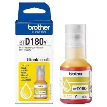 Bouteille d'encre d'origine Brother BTD180Y - jaune