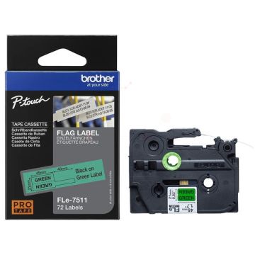 Ruban cassette d'origine Brother FLE7511 - vert