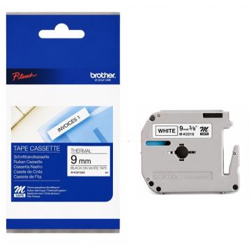 Ruban cassette d'origine Brother MK221SBZ - noir, blanc