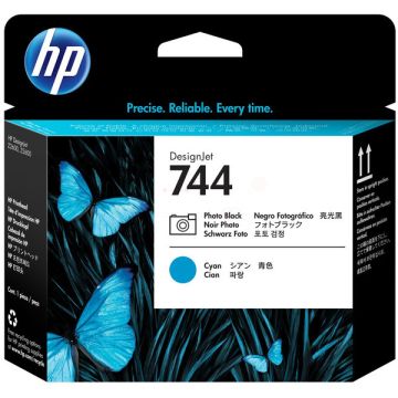 Tête d'impression d'origine HP F9J86A / 744 - noire, cyan
