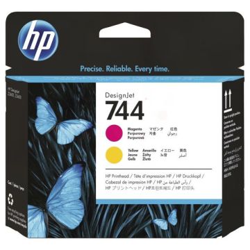 Tête d'impression d'origine HP F9J87A / 744 - magenta, jaune