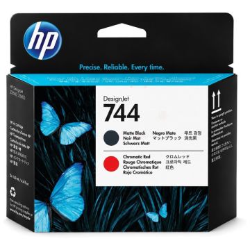 Tête d'impression d'origine HP F9J88A / 744 - noire, rouge