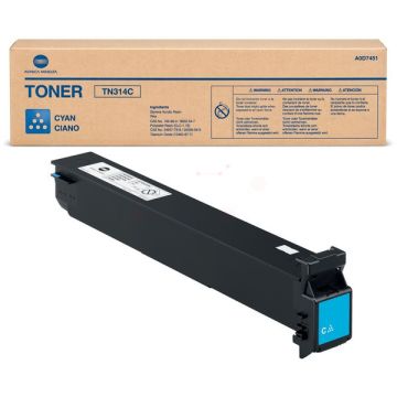 Toner d'origine Konica Minolta A0D7451 / TN-314 C - cyan