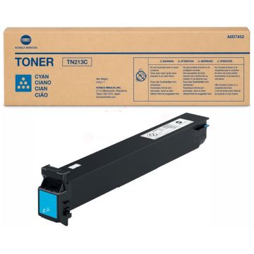 Toner d'origine Konica Minolta A0D7452 / TN-213 C - cyan